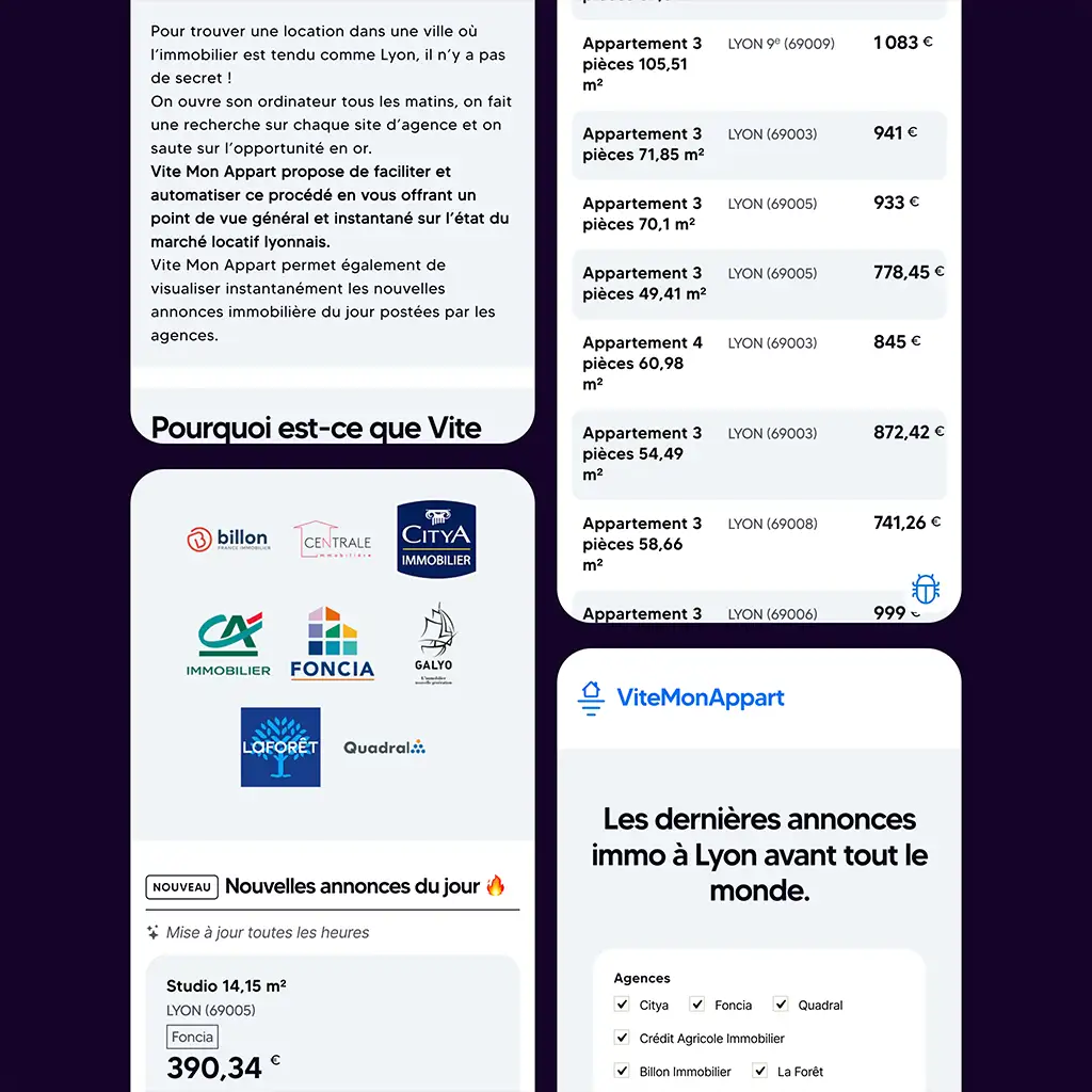 Version mobile du site vite-mon-appart.fr